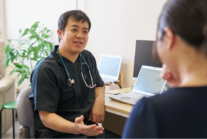 代表と患者さん